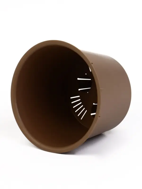 Кашпо со вставкой 3,7 л d22 см h20 см МИКРИТ бежевый слайн