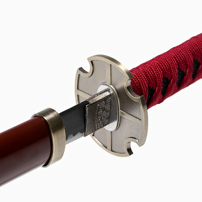 Сувенирное оружие «Катана на подставке», чёрные ножны с иероглифами, 104см Сувенирное оружие «Катана на подставке», чёрные ножны с иероглифами, 104см