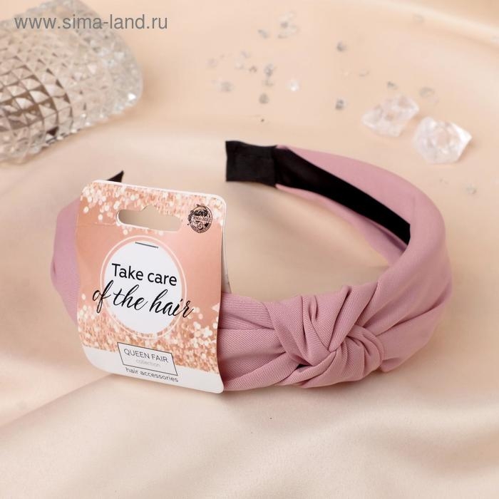 Ободок для волос Ободок для волос "Кокетка" 3 см, розовый