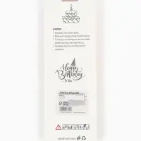 Свечи для торта "Серпантин" 10 штук,  блестящий розовый