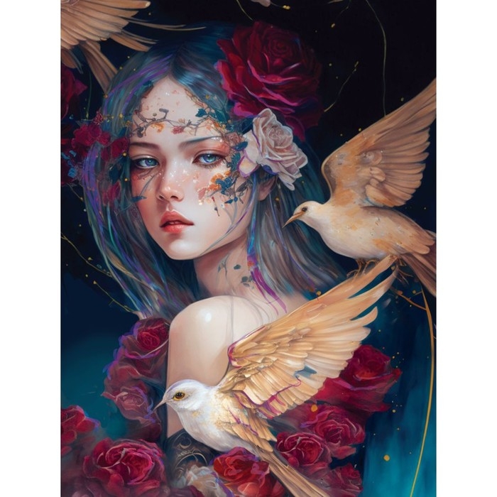 Картина по номерам с подрамником и поталью «Взгляд», 30 х 40 см Картина по номерам с подрамником и поталью «Взгляд», 30 х 40 см