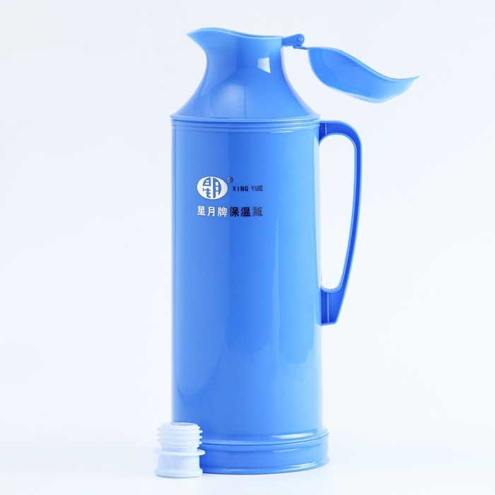 Термос 2 л, со стеклянной колбой, сохраняет тепло 24 ч, синий, 37.5 х 13.5 см Термос 2 л, со стеклянной колбой, сохраняет тепло 24 ч, синий, 37.5 х 13.5 см