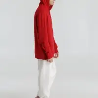 Толстовка с капюшоном унисекс Hoodie, красная, размер XS