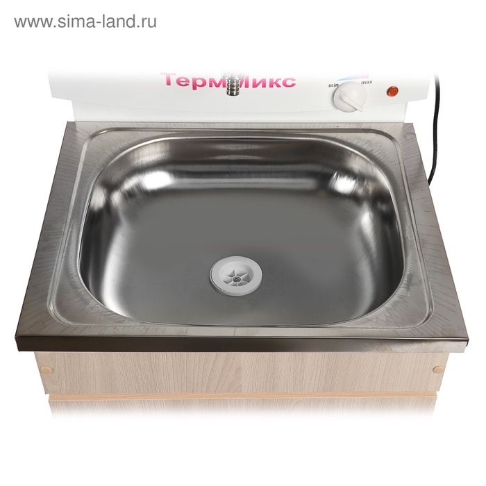 Умывальник "ТермМикс", с ЭВН, нержавеющая мойка, 1250 Вт, 17 л, ЛДСП, белый
