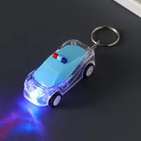 Брелок световой на кольце "Полицейский автомобиль" мигает МИКС иннерционный 7х3х1,5 см