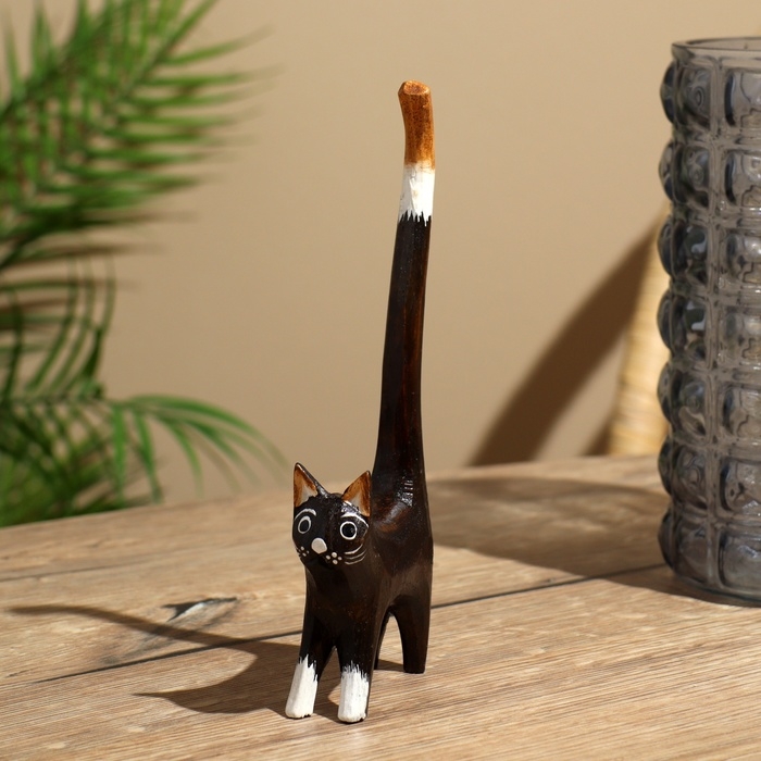 Статуэтка дерево Статуэтка дерево "Кошка вытягивается" выс. 20 см.