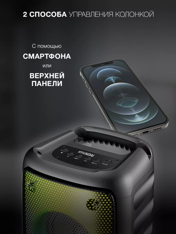 Колонка портативная H-PS1006 30Вт Bluetooth Колонка портативная H-PS1006 30Вт Bluetooth