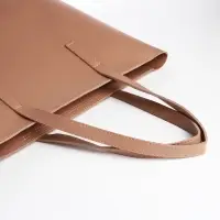 Сумка-шопер женская TEXTURA на молнии, размер 34&times;11&times;31 см, однотонная, бежевая