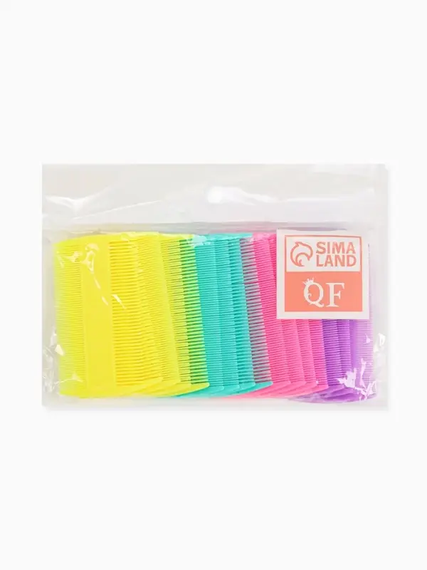 Расчёска двусторонняя, 9&times;5(&plusmn;1) см, МИКС