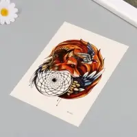 Переводная тату на тело цветная &laquo;Лиса: хранитель снов&raquo;, 26.1&times;14.6 см