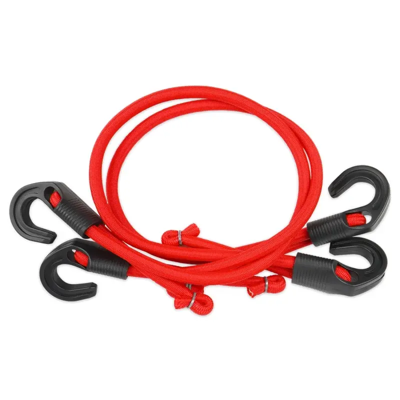 Резинка крепления груза 80 см х 8 мм, 2 шт (пластик.крючки) AVS TL-03