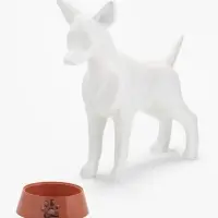 Миска для кошек &laquo;Мур-мяу&raquo;, 300 мл, 14.5&times;14.5&times;4 см, пластик, кирпичная