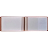 Визитница для 28 карт, горизонтальный, 60x100 мм, бордовый 2754-103