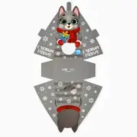 Коробка складная с окном «Котик», 9 х 15.6 х 6 см