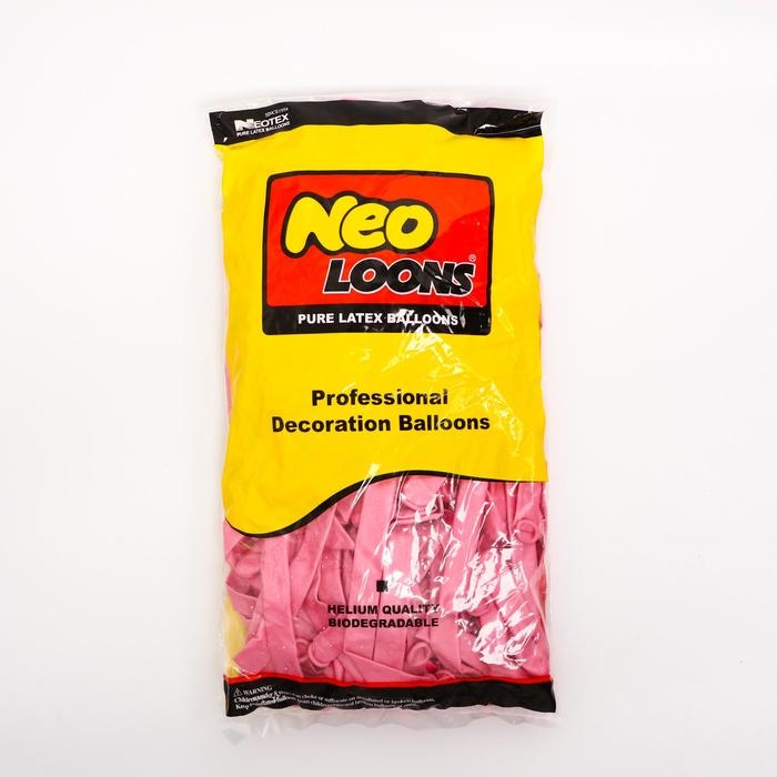 Шар для твистинга латексный 350 Шар для твистинга латексный 350", перламутровый, набор 100 шт., цвет розовый