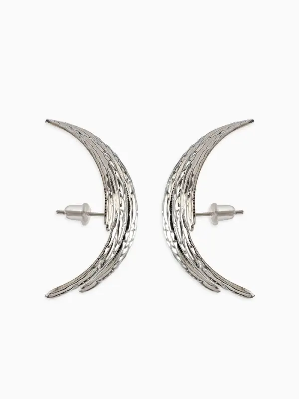 Серьги металл &laquo;Трио&raquo;, объёмные, цвет серебро