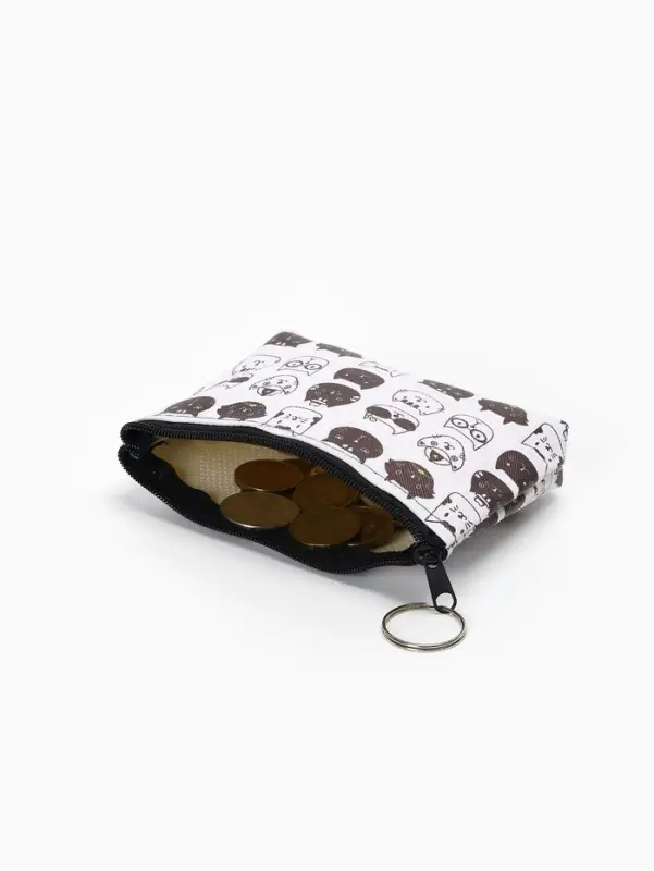 Кошелёк маленький &laquo;Коты&raquo;, монетница, на молнии, МИКС