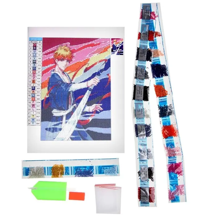 Алмазная мозаика с полным заполнением на холсте &laquo;Воин с мечом&raquo;&lrm;, 20&times;30 см