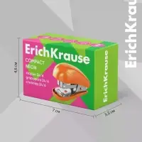 Степлер mini №24/6 20 л ErichKrause Compact Neon, МИКС