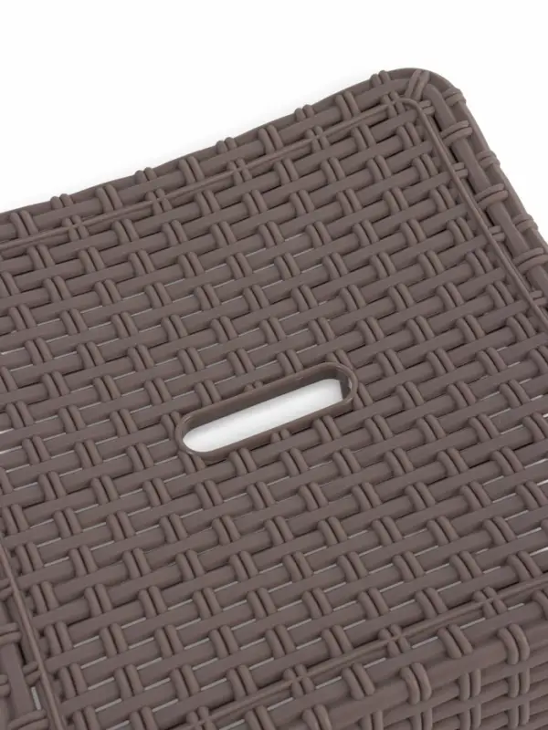 Табурет квадратный Rattan, 363&times;363&times;448 мм, пластиковый, цвет песчаная бухта