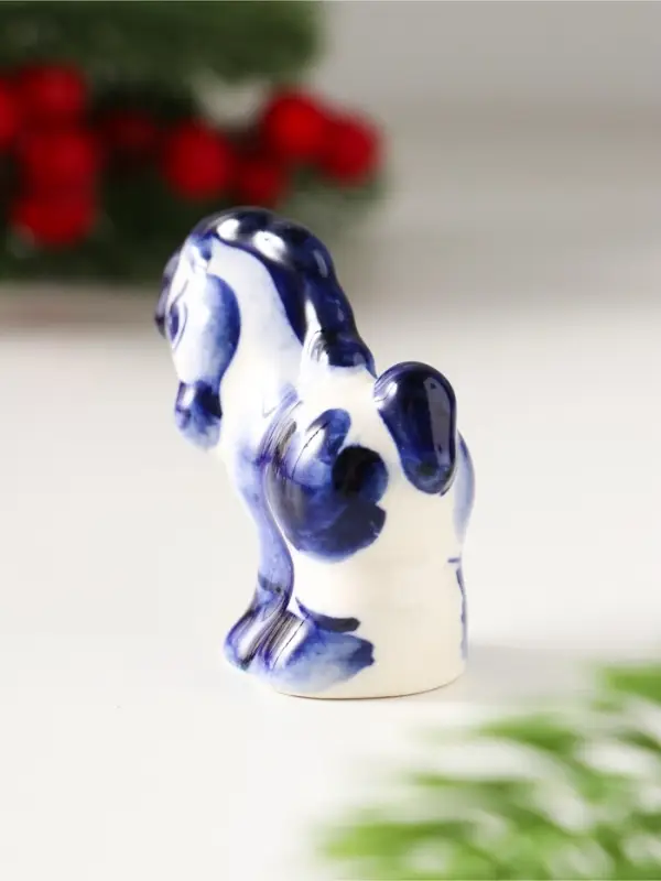 Сувенир Пони малая, 4,5х4,5х2,5см, гжель Сувенир Пони малая, 4,5х4,5х2,5см, гжель