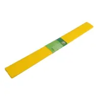 Бумага крепированная 50&times;200 см, в рулоне, 32 г/м&sup2;, жёлтая