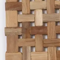 Коврик из тикового дерева, 30&times;20&times;0.7 см