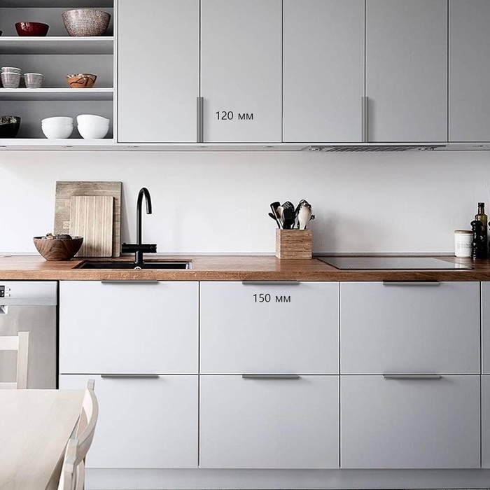 Ручка CAPPIO RT001, L=120 мм, м/о 96 мм, цвет графит, 4 шт. Ручка CAPPIO RT001, L=120 мм, м/о 96 мм, цвет графит, 4 шт.