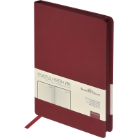 Ежедневник недатированный А5 MEGAPOLIS COLOR иск.кожа БОРДОВЫЙ 3-753/02