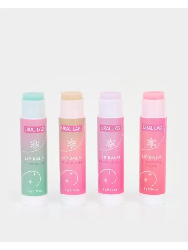 Подарочный набор новогодний Winter Fantasy, 4 бальзама и скраб для губ, URAL LAB Подарочный набор новогодний Winter Fantasy, 4 бальзама и скраб для губ, URAL LAB