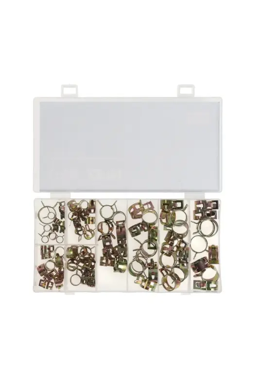 Набор пружинных хомутов ZEIN, 7-18 мм, 80 шт.