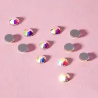 Стразы термоклеевые &laquo;Усечённый конус&raquo;, с голографией, стеклянные, SS16, d=3.5 мм, 100 шт.