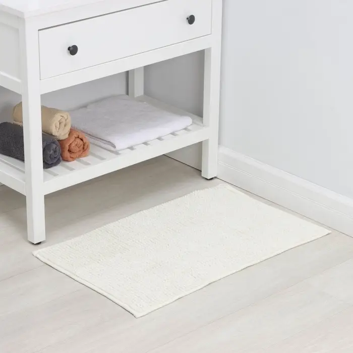 Коврик для дома LaDо́m, букли, плотность 1000 г, 50&times;80 см, белый