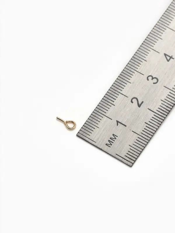 Держатель для кулона клеевой, 7×3 мм (набор 30 шт.), цвет золото