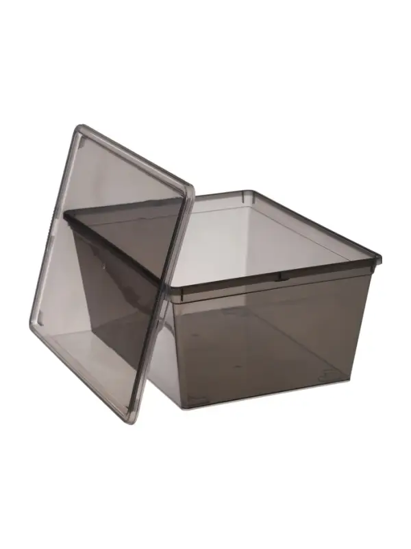Ящик для хранения 10 л  цвет: прозрачно-черный Ящик для хранения 10 л  цвет: прозрачно-черный