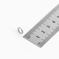 Кольцо соединительное двойное, неразъёмное &laquo;СМ-1028&raquo;, d=0.8 см, набор 50 г, &plusmn; 310 шт. цвет серебро