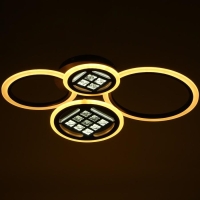 Люстра с ПДУ 1158/4CF LED 116Вт 3000-6000К диммер кофе 63х45х12 см BayerLux