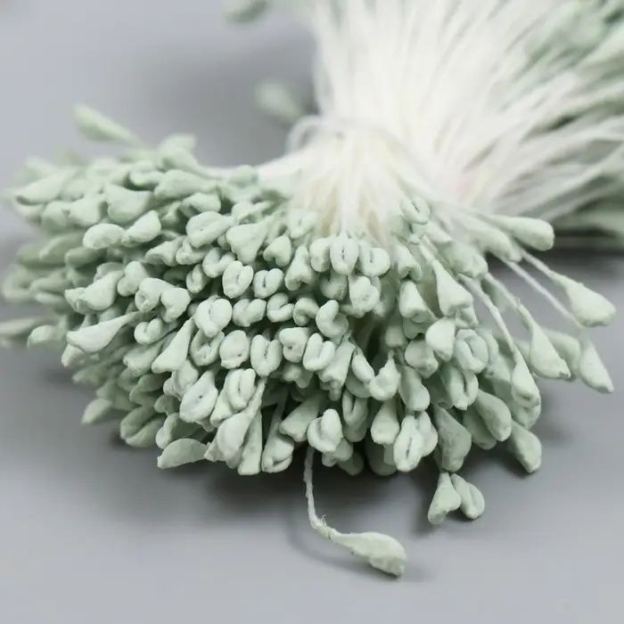 Тычинки для цветов Тычинки для цветов "Серо-зелёный" набор 360 шт длина 6 см