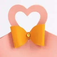 Кожанная подарочная сумочка 10,5 х 5 х 6 см розовая