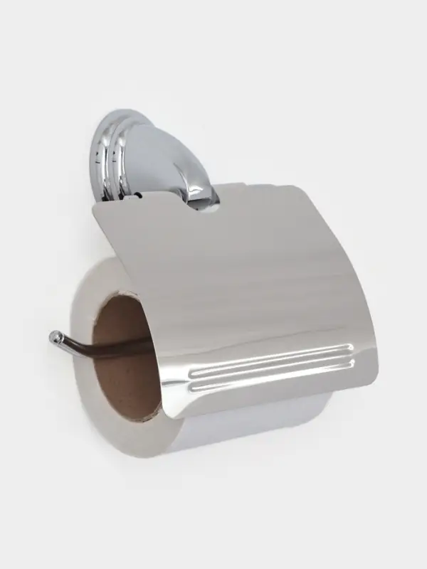 Держатель для туалетной бумаги с крышкой Accoona A11105, хром