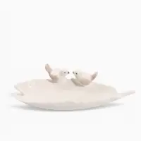Декоративная подставка для мелочей TAKE IT EASY &laquo;Пташки&raquo;, 21&times;8&times;5 см, белая