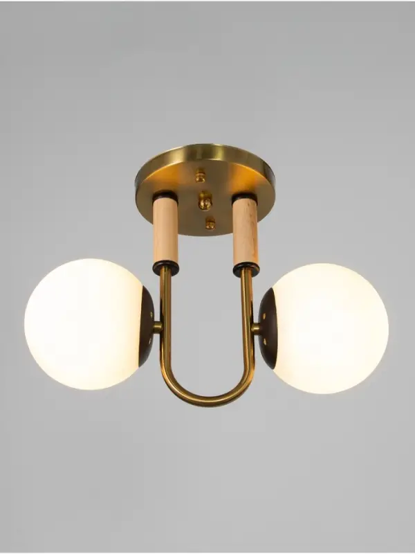 Люстра &laquo;Донна&raquo; 2&times;40 Вт Е27 черный/латунь 37&times;15&times;25 см