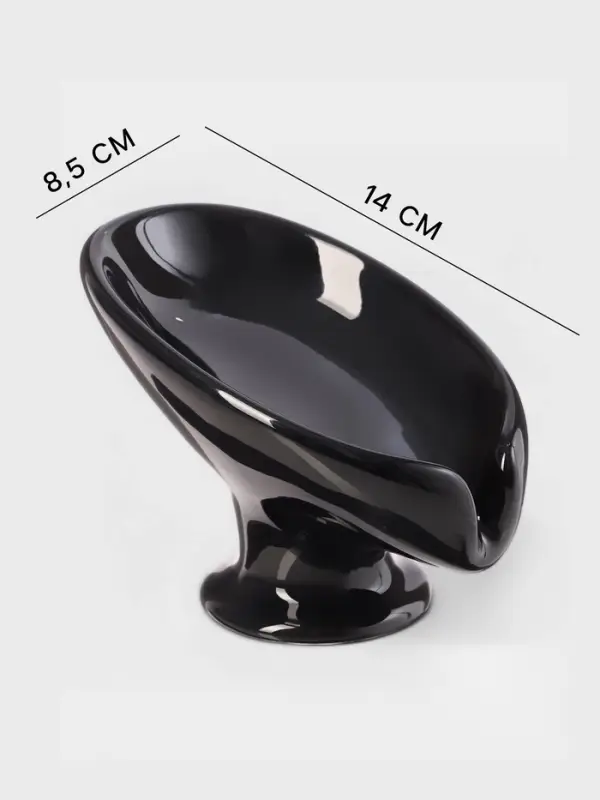 Мыльница SAVANNA Essence, керамика, чёрная