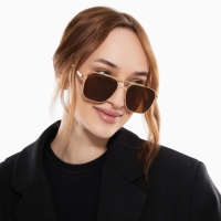 Очки солнцезащитные uv 400, дужка 13.1 см, ширина 12.5 см, линза 4.9×5.3 см