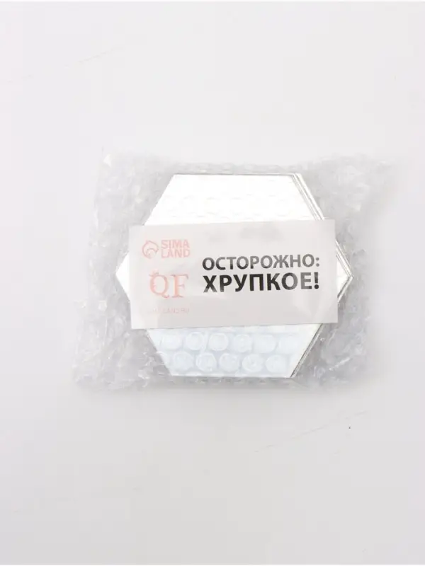 Зеркало настенное &laquo;Соты&raquo;, на клеевой основе, акриловое, 21 шт., 8&times;7 см
