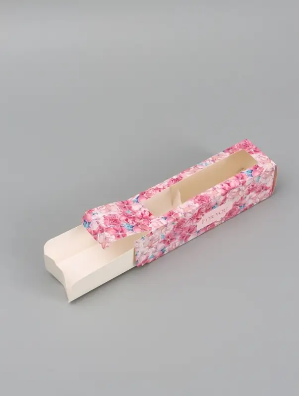 Коробка подарочная для макарун &laquo;Для тебя&raquo;, 18&times;5.5&times;5.5 см