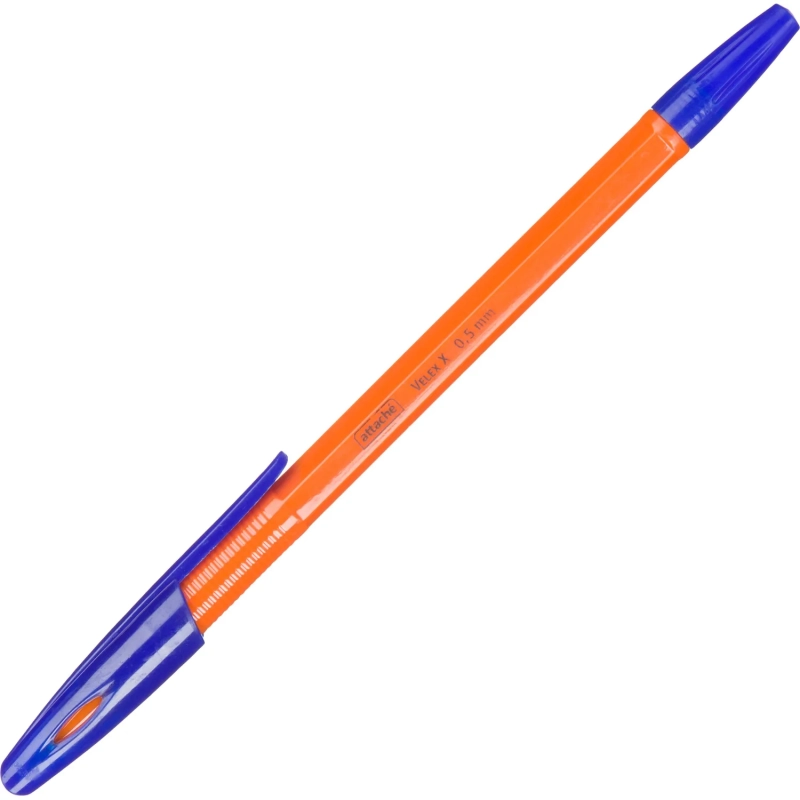 Ручка шариковая неавтомат. Velex X 0,5мм син,масл,оранж.кор
