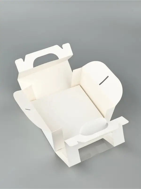 Коробка для бенто - торта &laquo;Белая&raquo;, 14&times;14&times;8 см