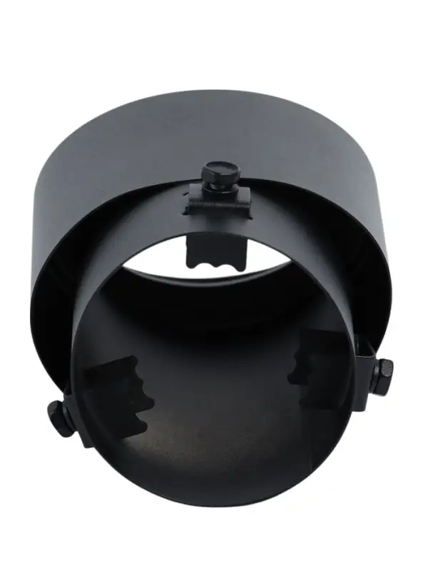 Насадка на глушитель 15.7&times;10 см, посадочный 76 мм, черный мат