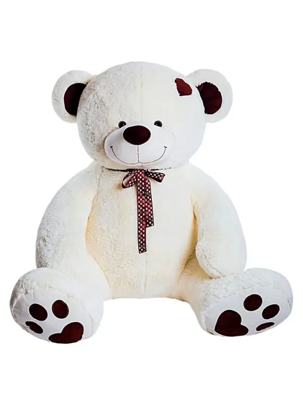 Мягкая игрушка &laquo;Медведь Тони с бантом&raquo;, белая, 60 (117) см, бант МИКС